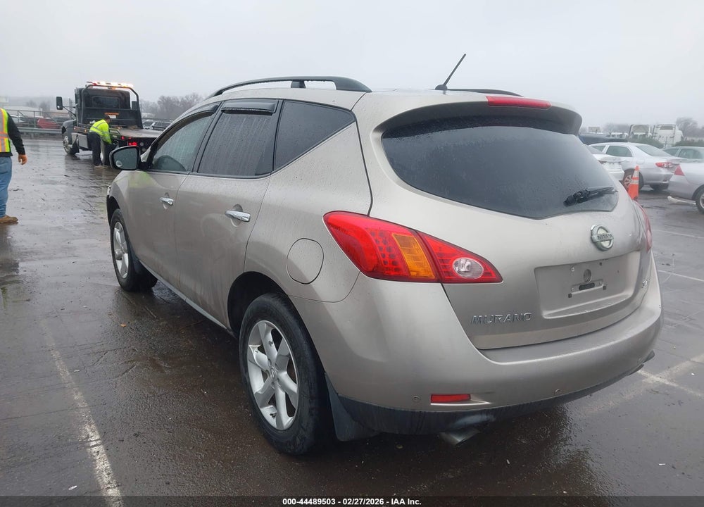 2009 NISSAN MURANO S VIN: JN8AZ18W39W106837