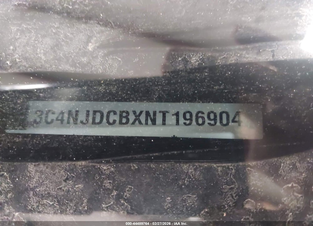 2022 JEEP COMPASS LIMITED 4X4 VIN: 3C4NJDCBXNT196904