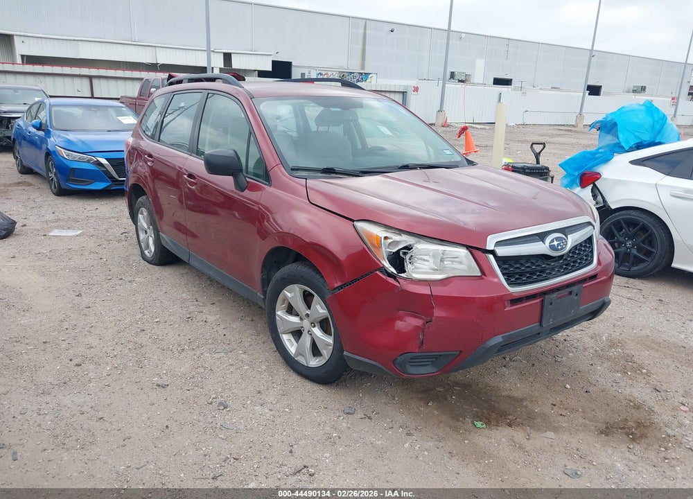2016 SUBARU FORESTER 2.5I VIN: JF2SJABC0GH457617