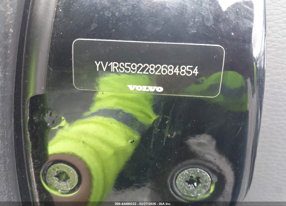 2008 VOLVO S60 2.5T VIN: YV1RS592282684854