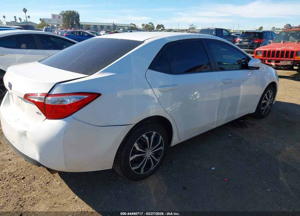 2016 TOYOTA COROLLA LE VIN: 5YFBURHE1GP399082