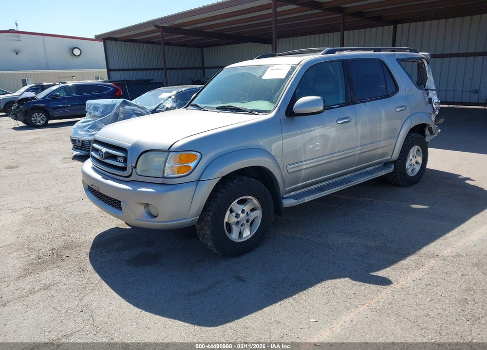 2002 TOYOTA SEQUOIA LIMITED V8 VIN: 5TDBT48A62S118865