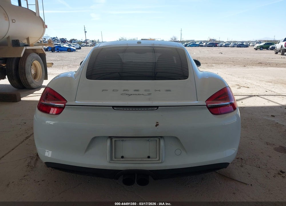 2015 PORSCHE CAYMAN S VIN: WP0AB2A80FK181435