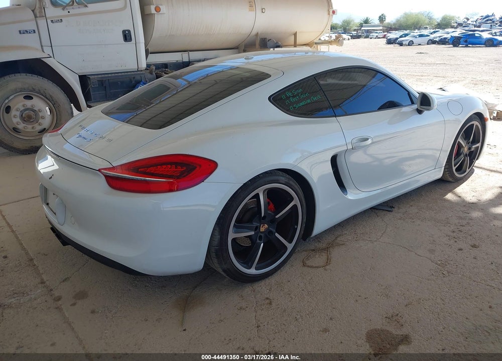 2015 PORSCHE CAYMAN S VIN: WP0AB2A80FK181435