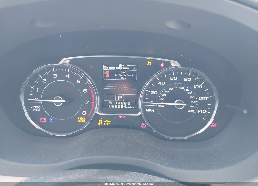 2017 SUBARU FORESTER 2.5I PREMIUM VIN: JF2SJAGC9HH485393