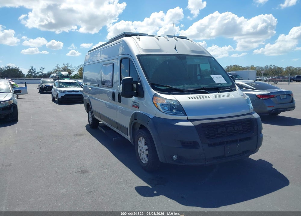 2019 RAM PROMASTER 2500 HIGH ROOF 159 WB VIN: 3C6TRVDG6KE541580