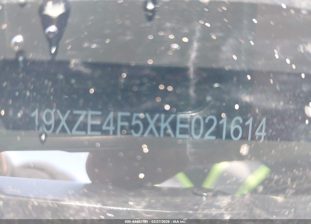 2019 HONDA INSIGHT EX VIN: 19XZE4F5XKE021614