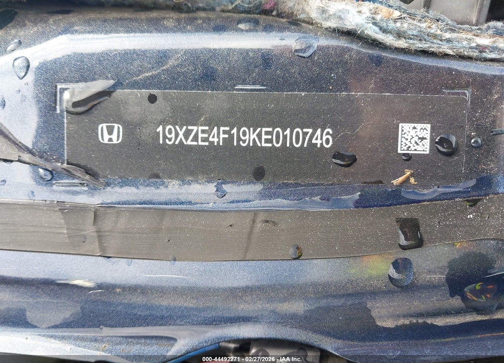 2019 HONDA INSIGHT LX VIN: 19XZE4F19KE010746