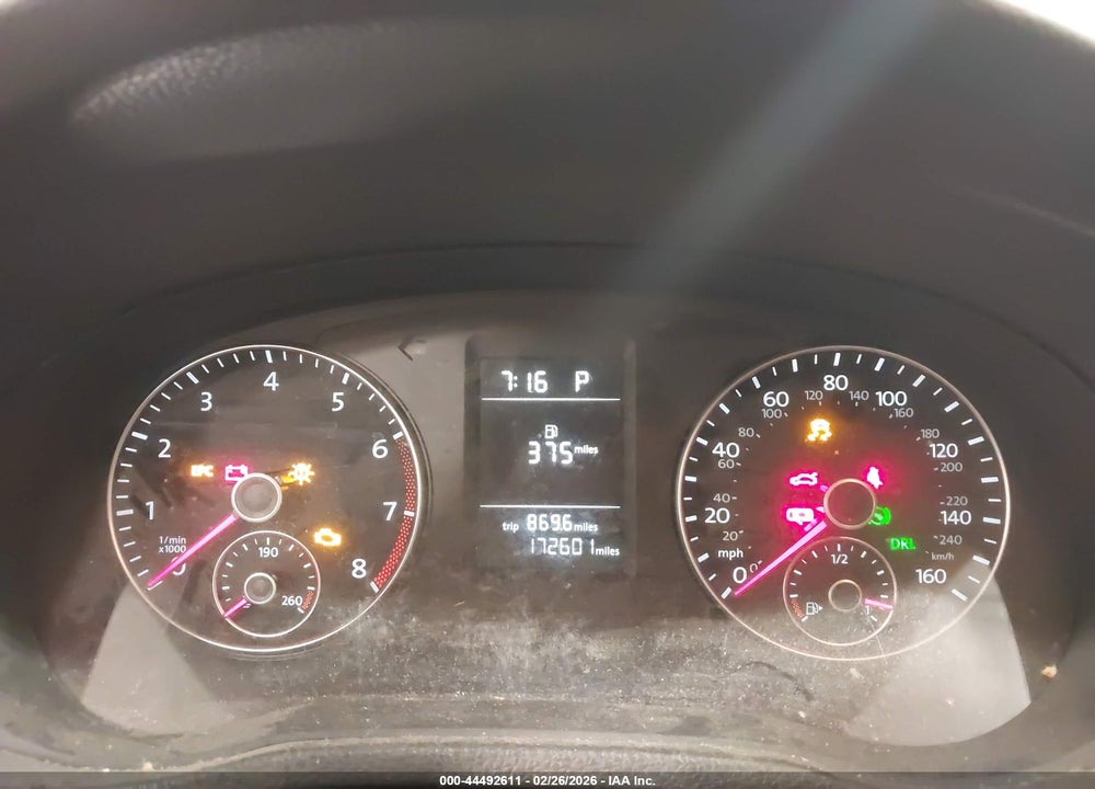 2014 VOLKSWAGEN PASSAT 2.5L WOLFSBURG EDITION VIN: 1VWAH7A32EC011700