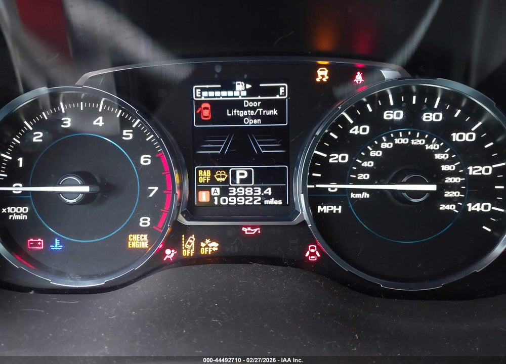 2018 SUBARU FORESTER 2.5I LIMITED VIN: JF2SJARC4JH417327