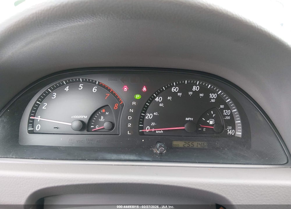 2002 TOYOTA CAMRY LE VIN: 4T1BE32KX2U536150