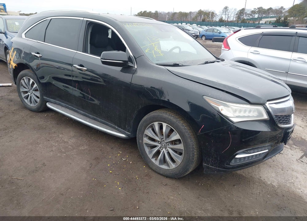 2014 ACURA MDX TECHNOLOGY PACKAGE VIN: 5FRYD4H4XEB038557