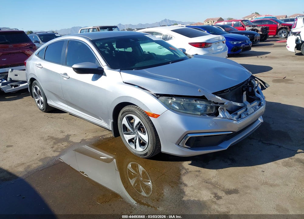 2019 HONDA CIVIC LX VIN: 19XFC2F60KE030330