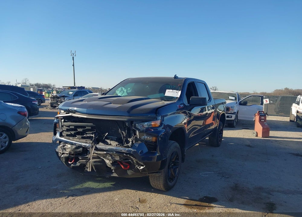 2023 CHEVROLET SILVERADO 1500 4WD  SHORT BED CUSTOM TRAIL BOSS VIN: 3GCPDCEK9PG186660