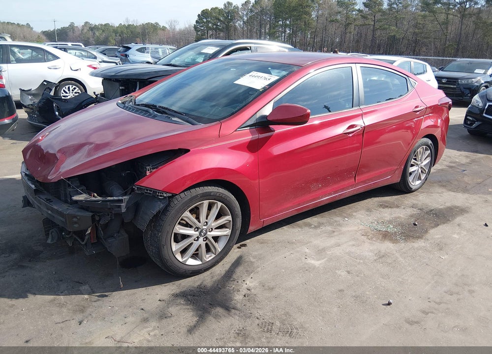 2014 HYUNDAI ELANTRA SE VIN: 5NPDH4AEXEH537951