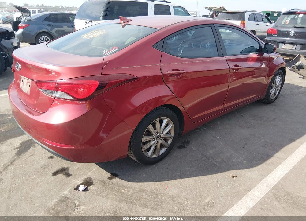 2014 HYUNDAI ELANTRA SE VIN: 5NPDH4AEXEH537951