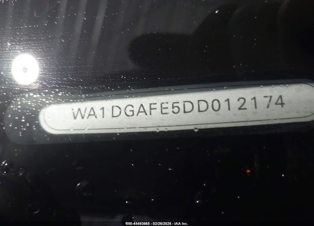 2013 AUDI Q7 3.0T S LINE PRESTIGE VIN: WA1DGAFE5DD012174