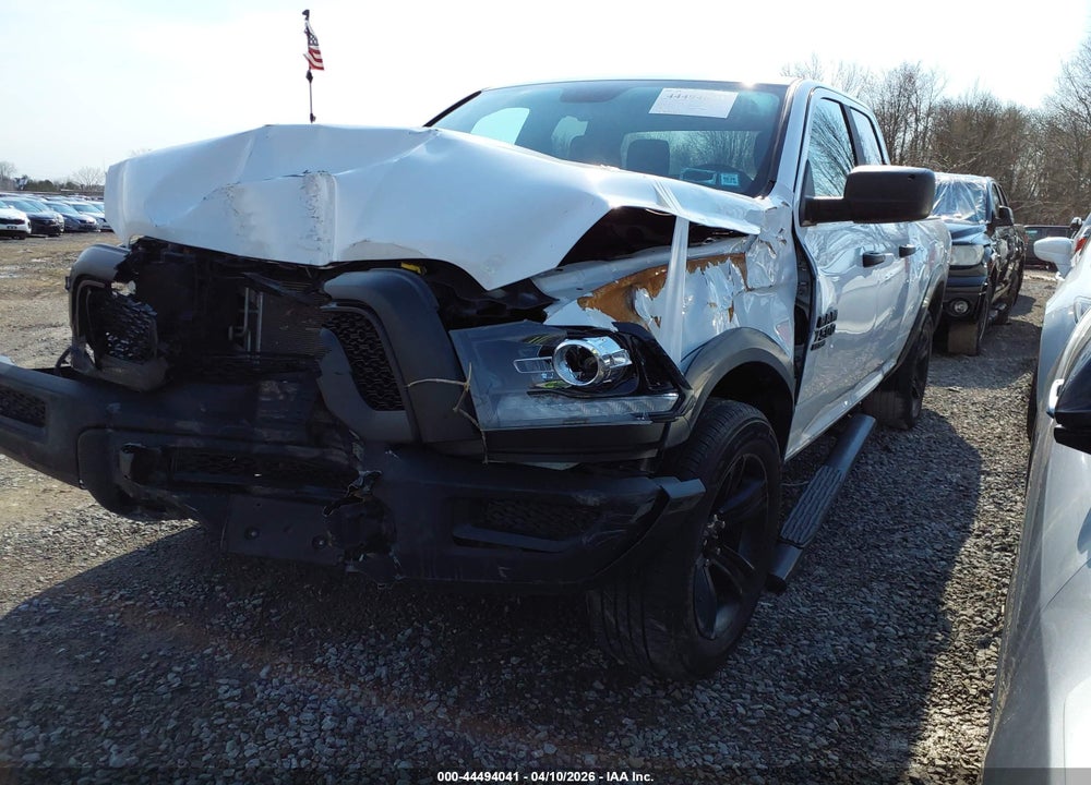 2022 RAM 1500 CLASSIC WARLOCK  4X4 6'4 BOX VIN: 1C6RR7GGXNS190739