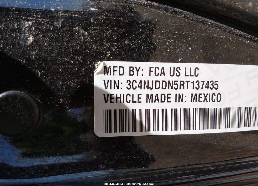 2024 JEEP COMPASS TRAILHAWK 4X4 VIN: 3C4NJDDN5RT137435