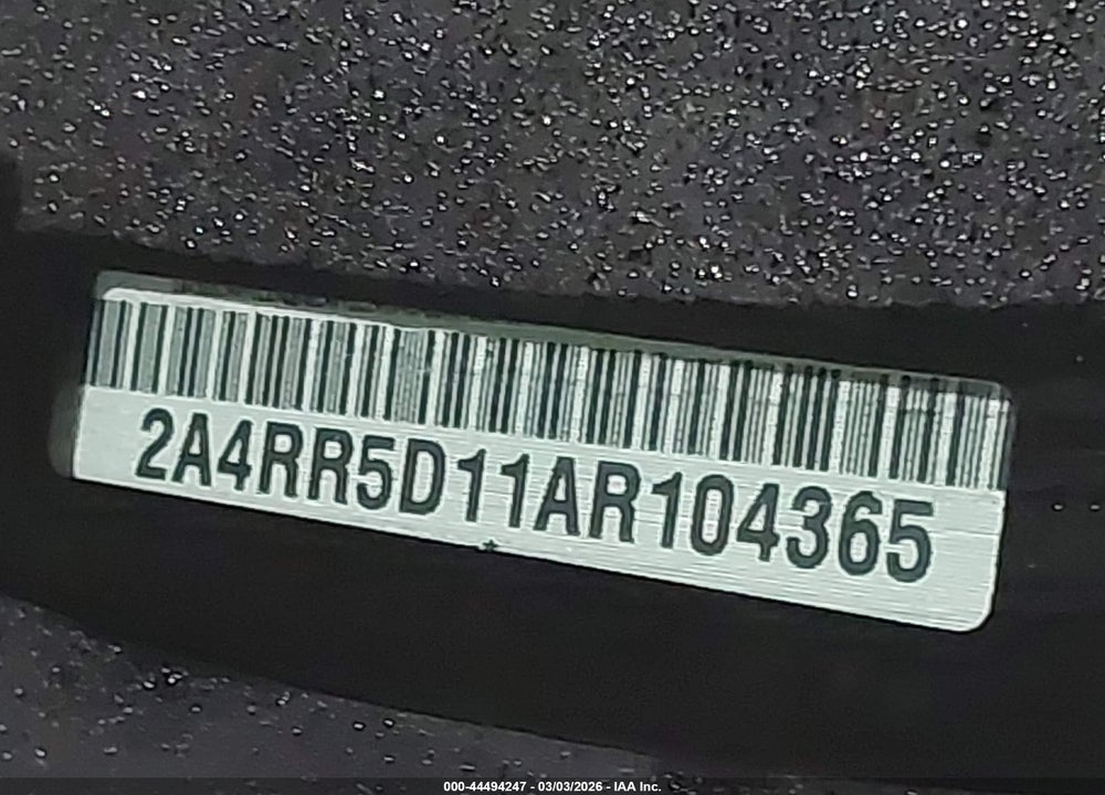 2010 CHRYSLER TOWN & COUNTRY TOURING VIN: 2A4RR5D11AR104365