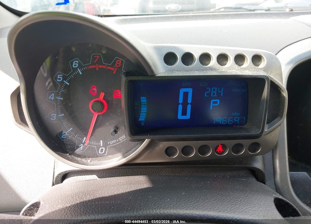 2012 CHEVROLET SONIC 2LT VIN: 1G1JC6SH8C4145567