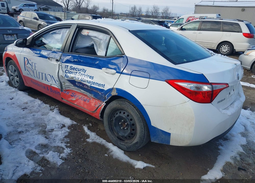 2015 TOYOTA COROLLA LE VIN: 2T1BURHE9FC366765