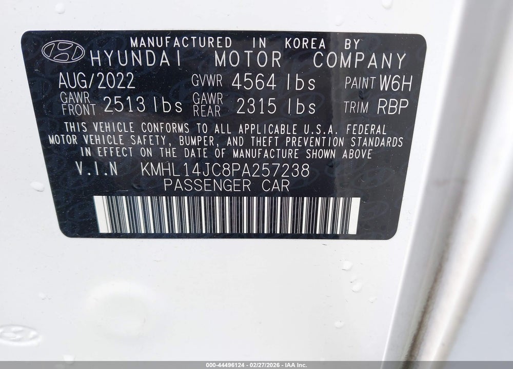 2023 HYUNDAI SONATA N LINE VIN: KMHL14JC8PA257238