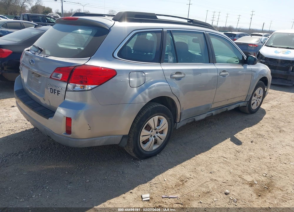 2010 SUBARU OUTBACK 2.5I VIN: 4S4BRCACXA3376001