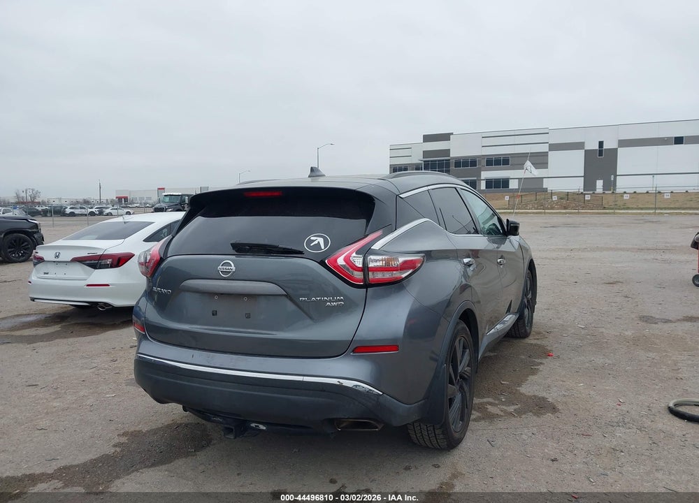 2017 NISSAN MURANO PLATINUM VIN: 5N1AZ2MH9HN189750