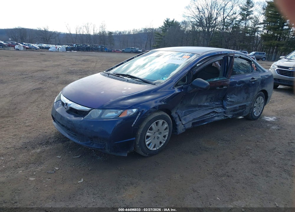 2010 HONDA CIVIC VP VIN: 2HGFA1F33AH522733