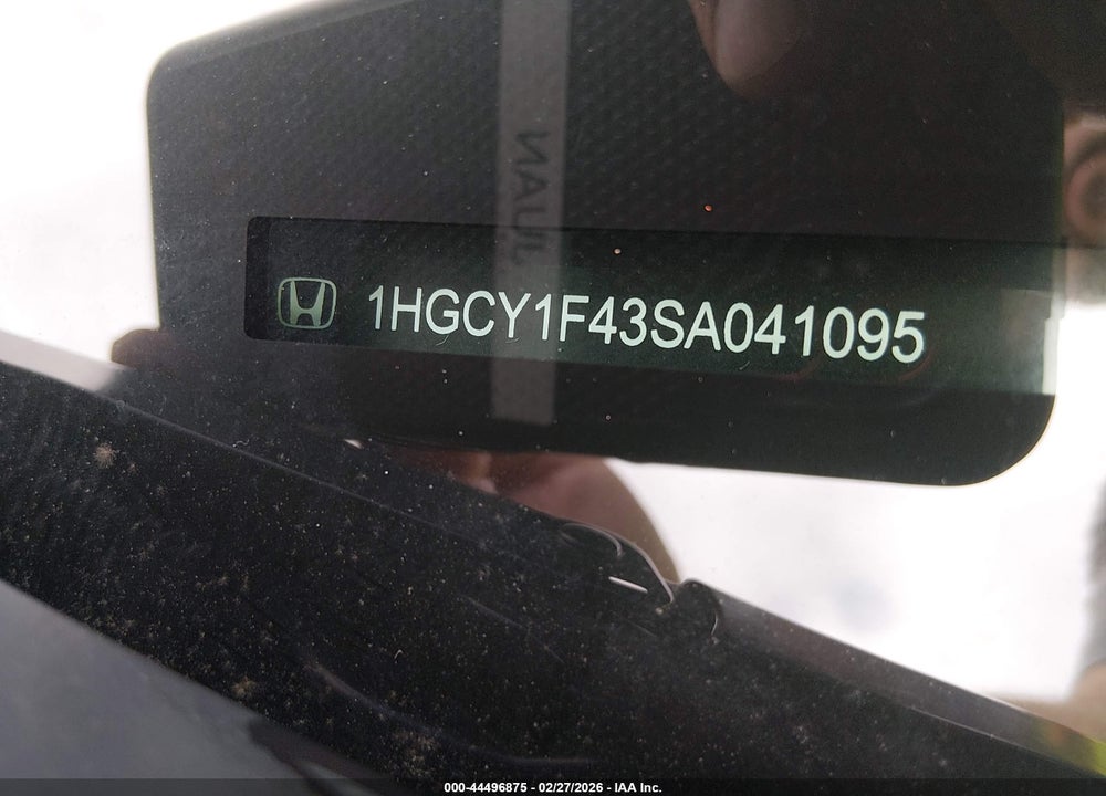2025 HONDA ACCORD SE VIN: 1HGCY1F43SA041095
