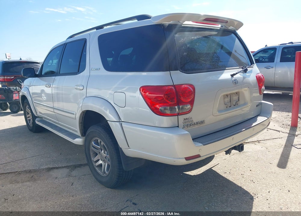 2007 TOYOTA SEQUOIA LIMITED V8 VIN: 5TDZT38A87S298205