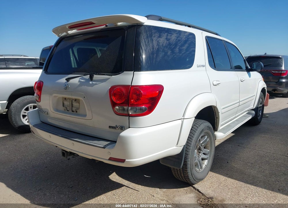 2007 TOYOTA SEQUOIA LIMITED V8 VIN: 5TDZT38A87S298205