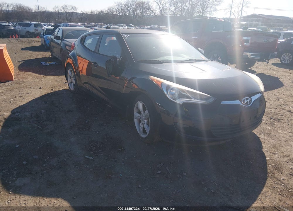 2014 HYUNDAI VELOSTER BASE W/GRAY VIN: KMHTC6AD9EU206776