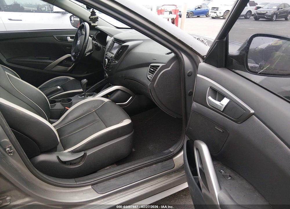 2014 HYUNDAI VELOSTER TURBO W/BLACK VIN: KMHTC6AE4EU208072