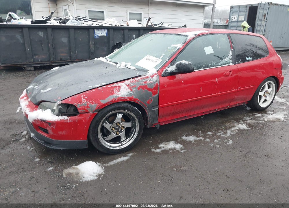1992 HONDA CIVIC DX VIN: 2HGEH2358NH550018