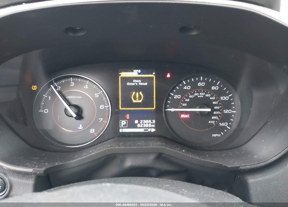 2019 SUBARU CROSSTREK 2.0I PREMIUM VIN: JF2GTAEC6KH317785