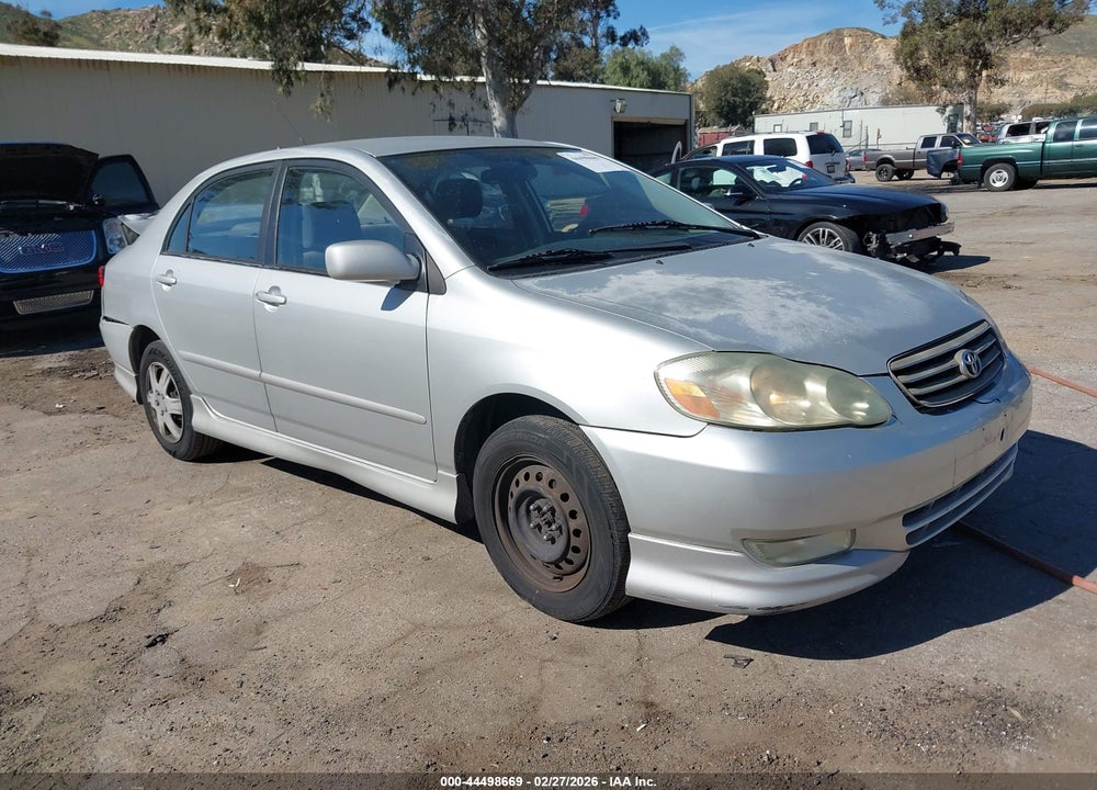 2003 TOYOTA COROLLA S VIN: 1NXBR32EX3Z116288