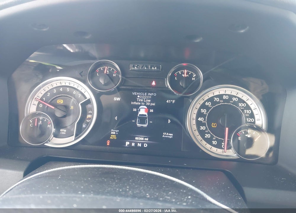2017 RAM 1500 BIG HORN  4X4 5'7 BOX VIN: 3C6RR7LT6HG505714