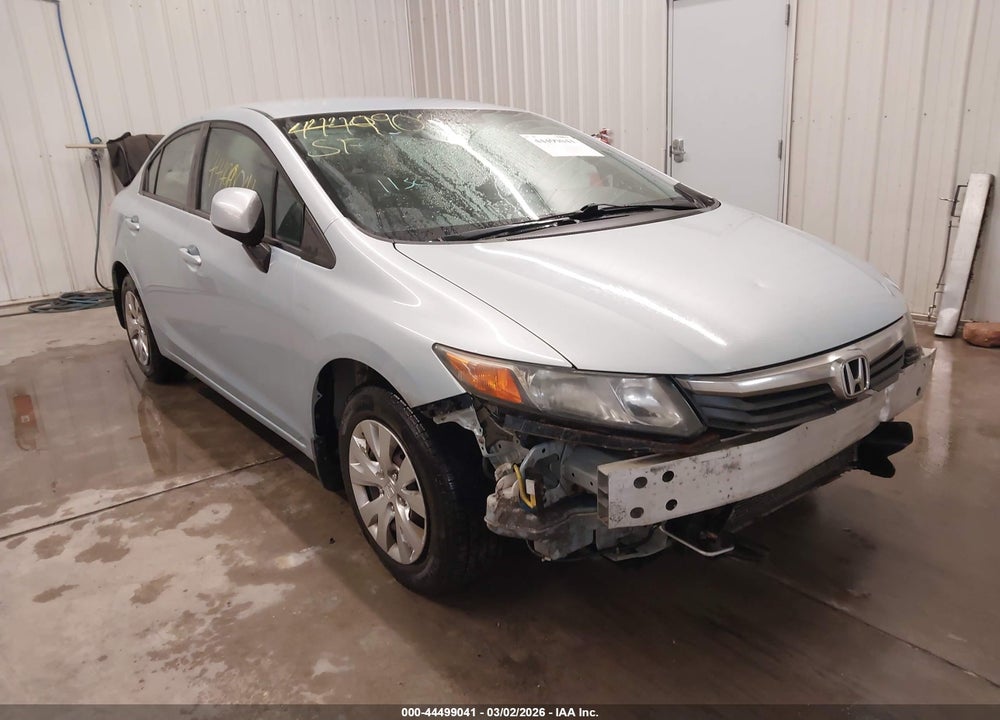2012 HONDA CIVIC LX VIN: 19XFB2F50CE060519