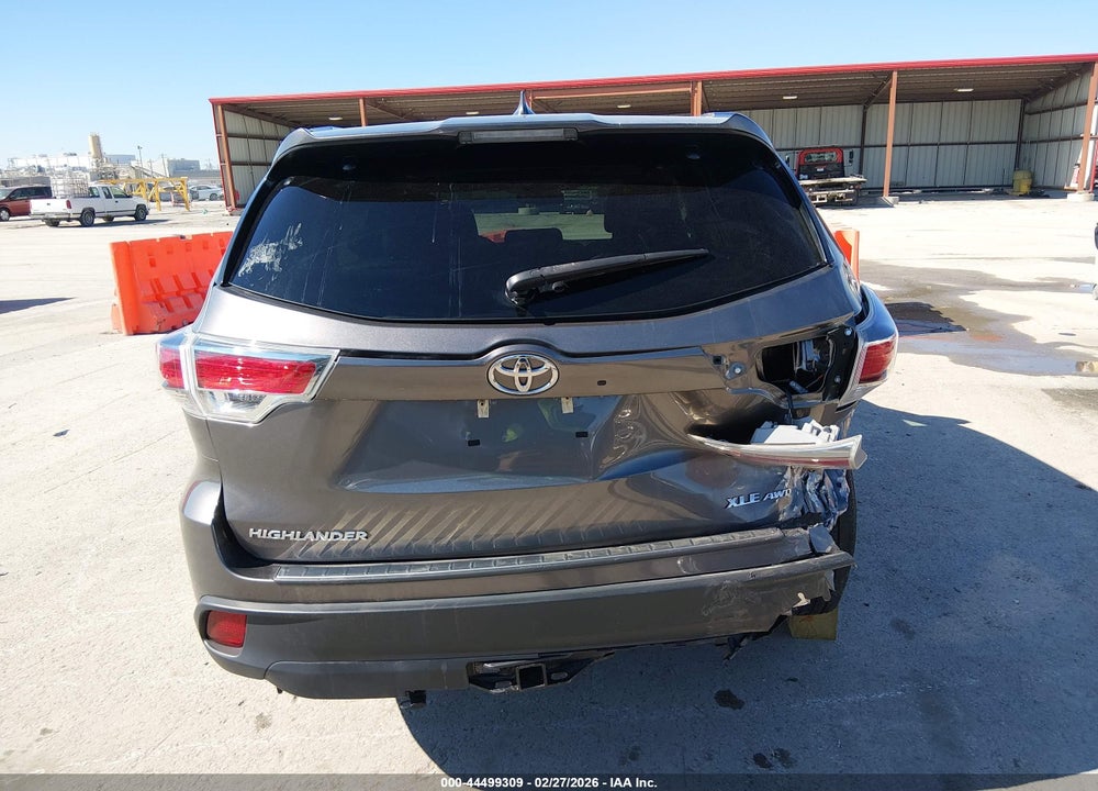 2016 TOYOTA HIGHLANDER XLE V6 VIN: 5TDJKRFH0GS501798