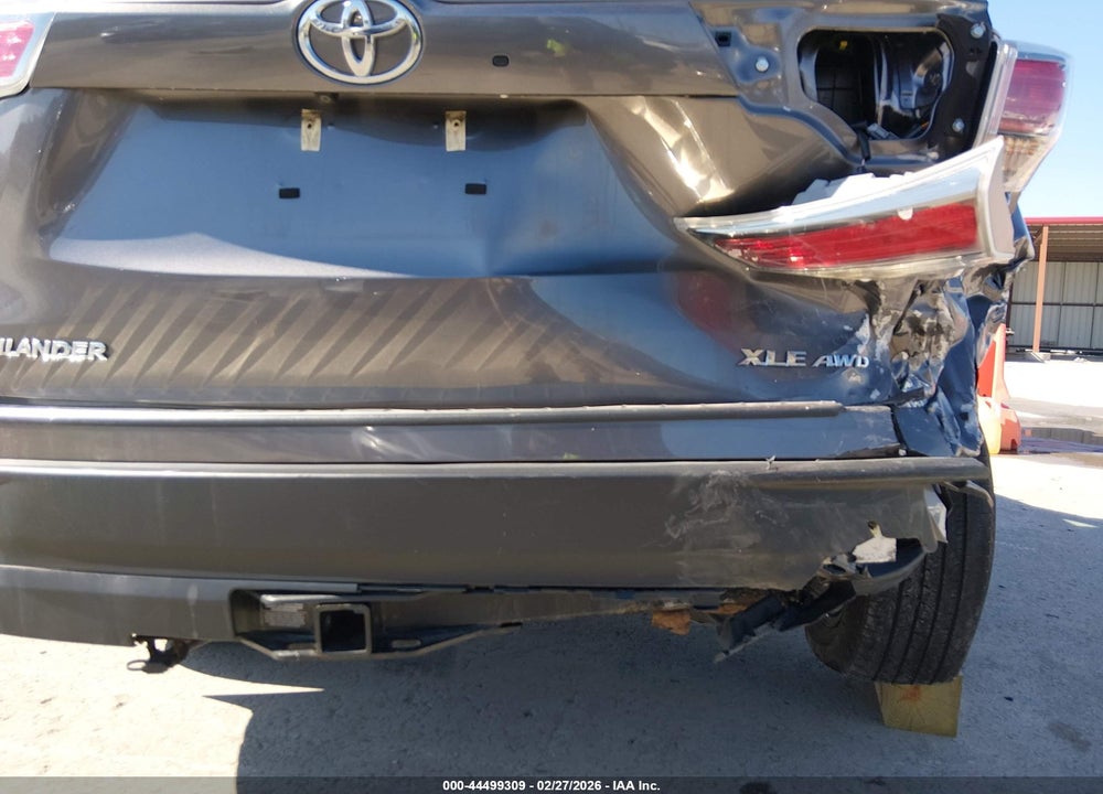 2016 TOYOTA HIGHLANDER XLE V6 VIN: 5TDJKRFH0GS501798
