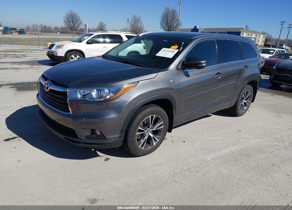 2016 TOYOTA HIGHLANDER XLE V6 VIN: 5TDJKRFH0GS501798