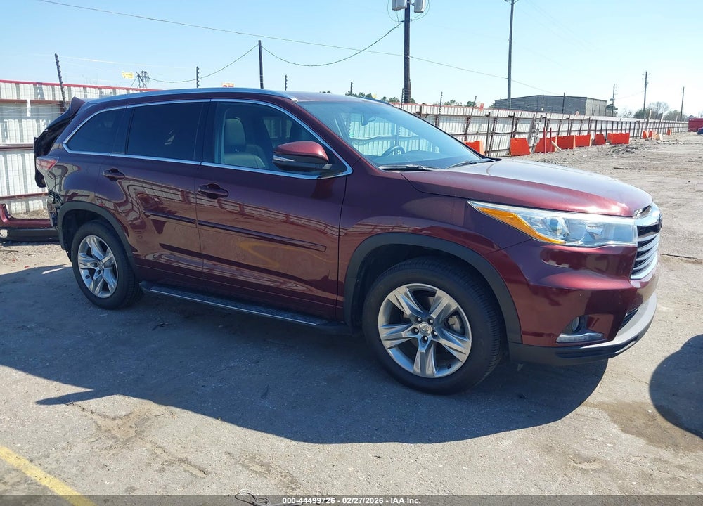 2015 TOYOTA HIGHLANDER LIMITED V6 VIN: 5TDYKRFH5FS085535