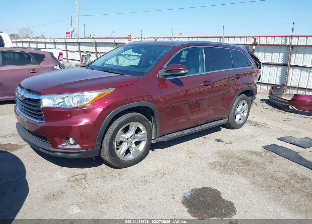 2015 TOYOTA HIGHLANDER LIMITED V6 VIN: 5TDYKRFH5FS085535