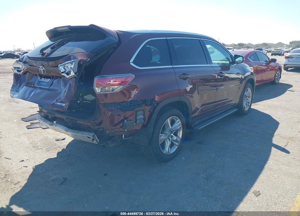 2015 TOYOTA HIGHLANDER LIMITED V6 VIN: 5TDYKRFH5FS085535