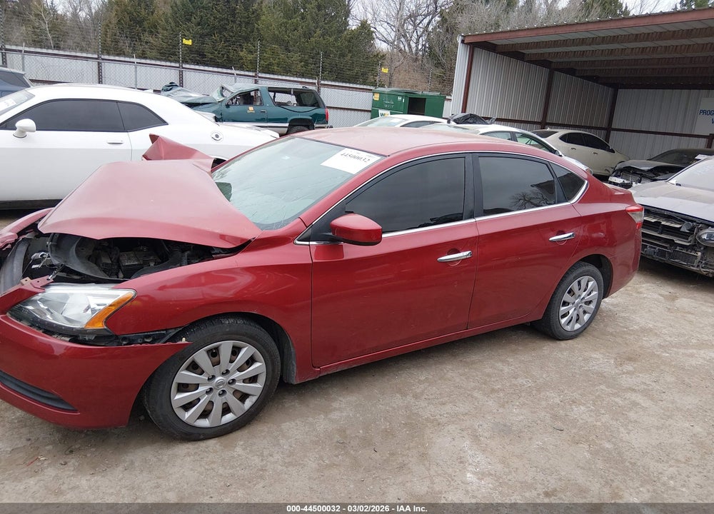 2014 NISSAN SENTRA SV VIN: 3N1AB7AP9EY253806