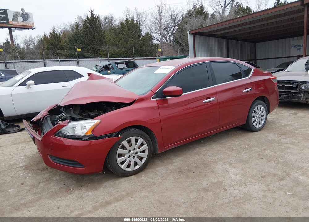 2014 NISSAN SENTRA SV VIN: 3N1AB7AP9EY253806