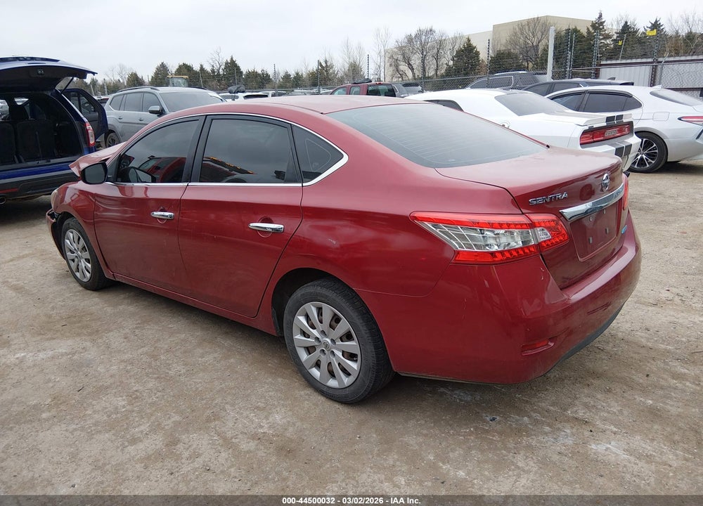 2014 NISSAN SENTRA SV VIN: 3N1AB7AP9EY253806