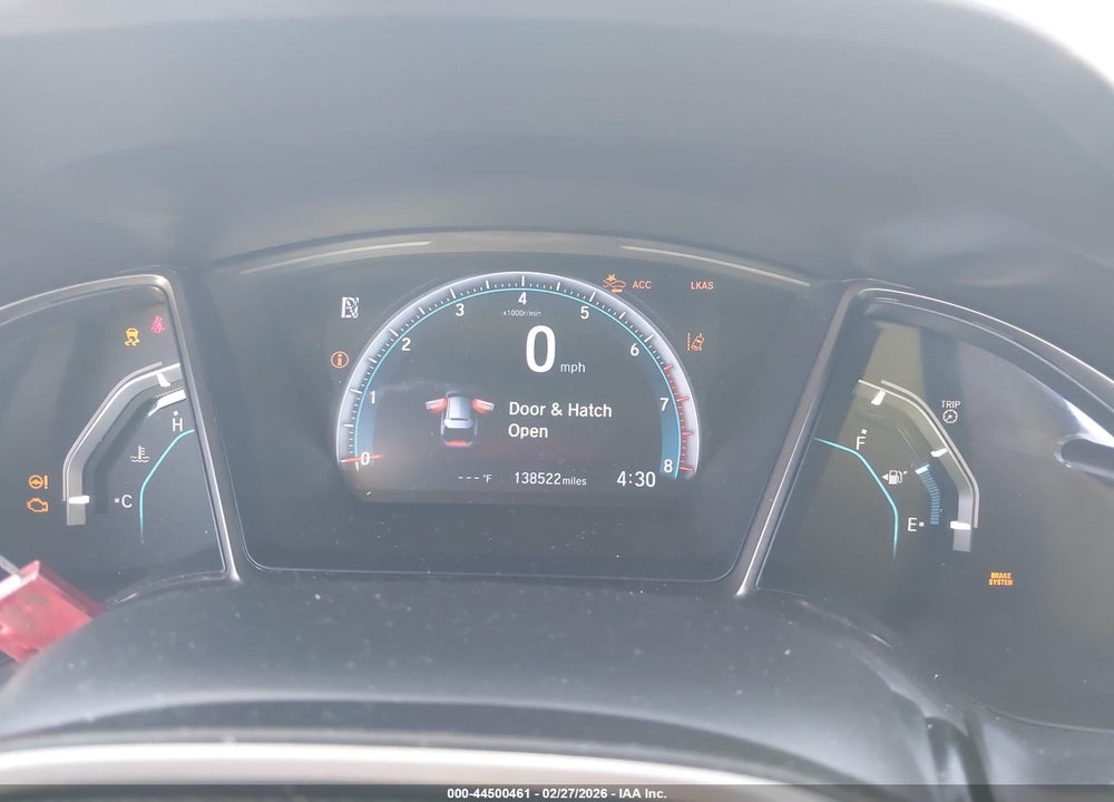 2019 HONDA CIVIC EX-L VIN: SHHFK7H81KU206924